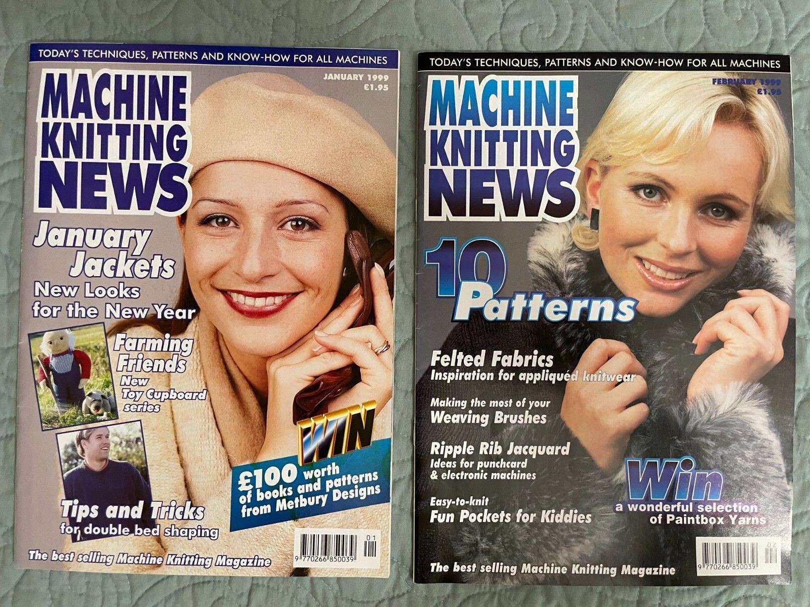 Machine Knitting NEWS - 5 issues, 1999