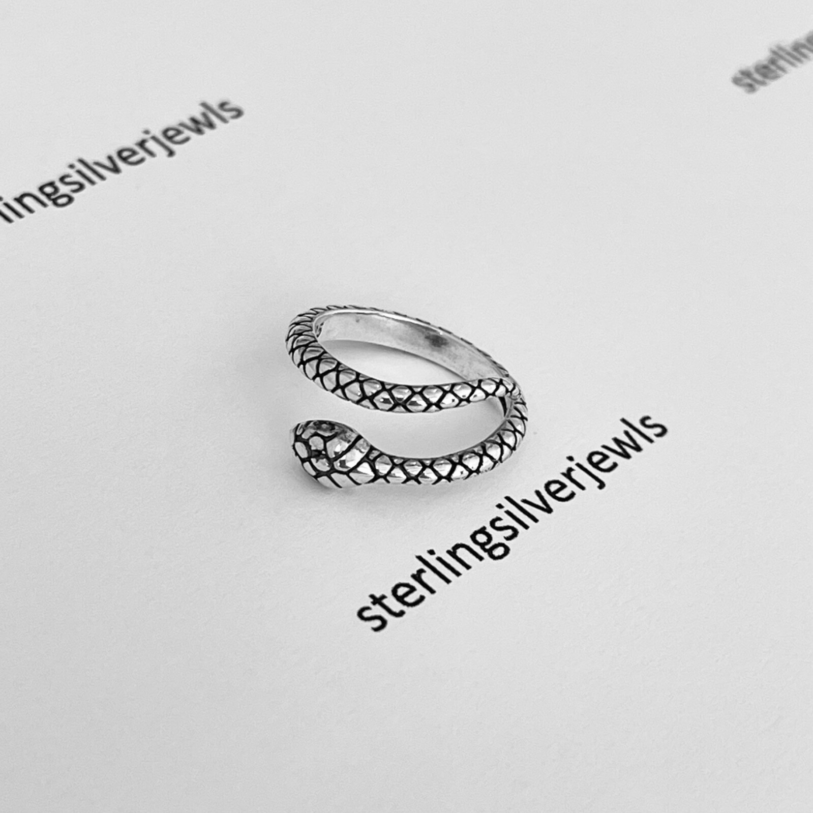Sterling Silver Wraparound Snake Toe Ring, Silver Rings, Reptile Ring, Animals