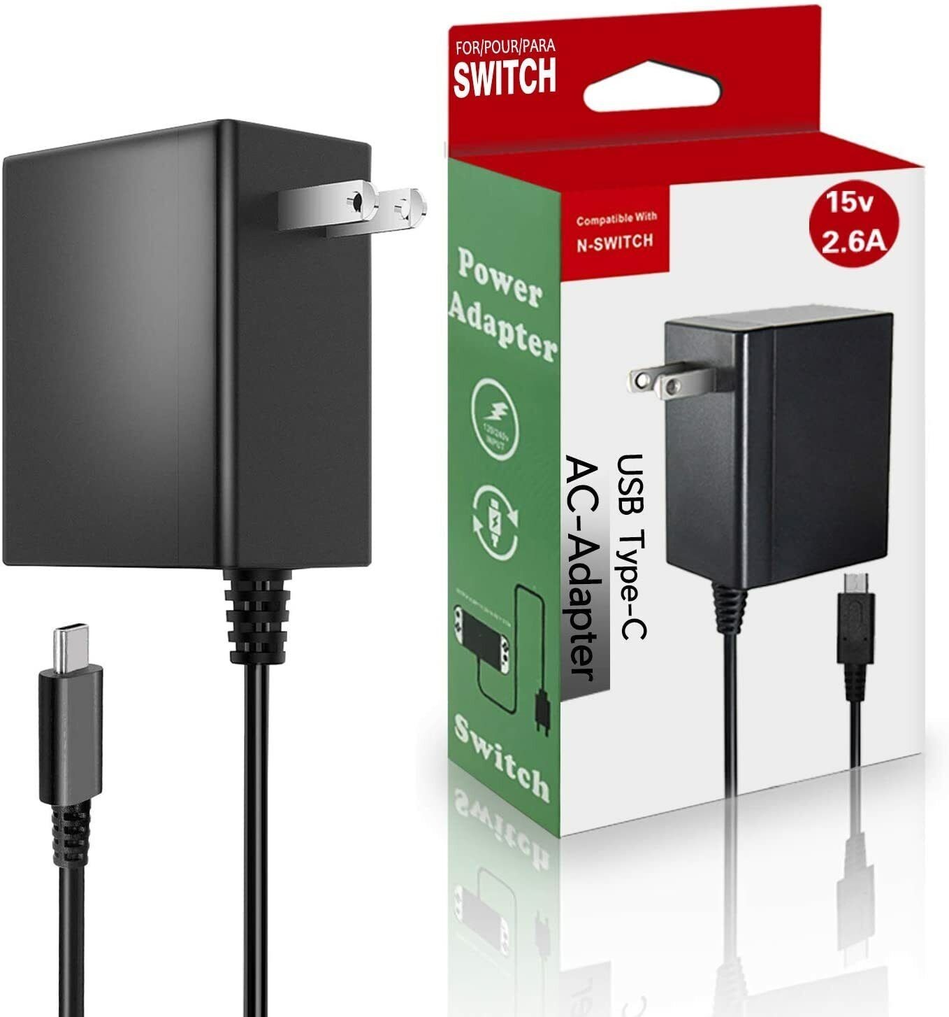 15V USB C Charger Compatible with Nintendo Switch 2/Switch/OLED/Lite/Steam Deck