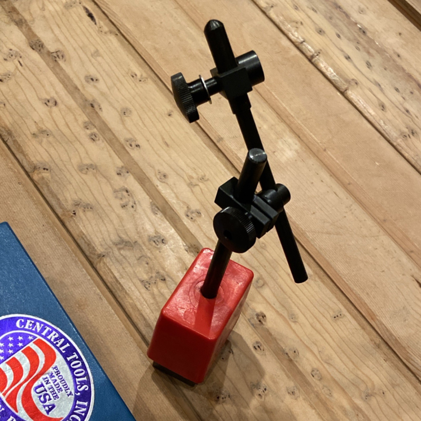 Central Tools Inc. Magnetic Base Indicator Holder w/ Adjustable Arms, Case