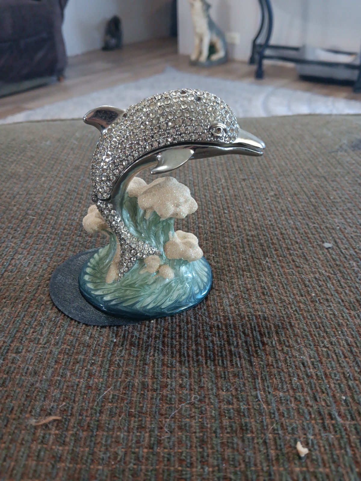 Perry Borelli Jeweled Dolphin Trinket Box