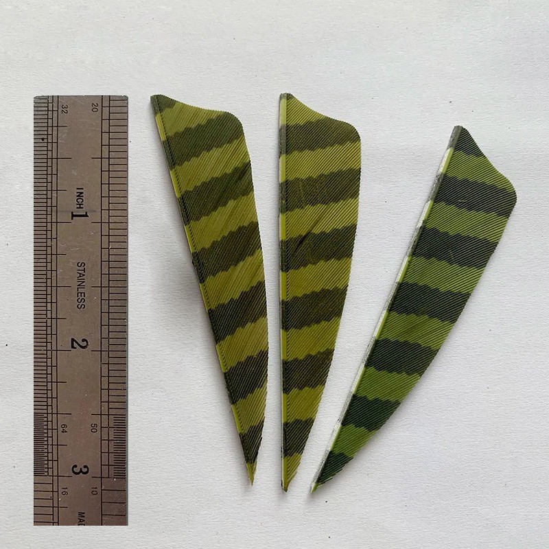 50pcs 3" 4" 5" Shield  Left Wing Right Wing RW  Fletch  Feathers Accessories