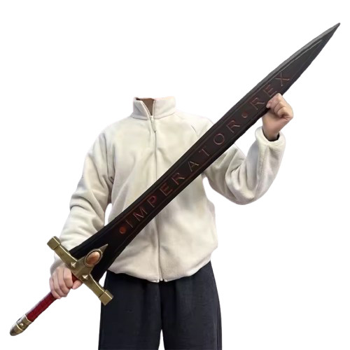 Warhammer Sigismund's Black Power Sword Cosplay Toy Safe PU 120cm Brand New