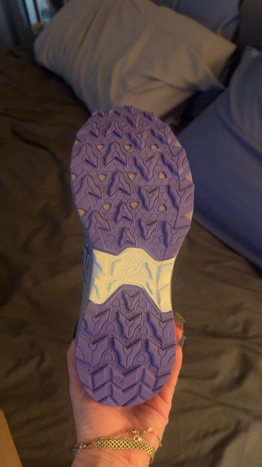 Size 7.5 - Asics Gel Venture 10 Wide Gravel Blue Violet W