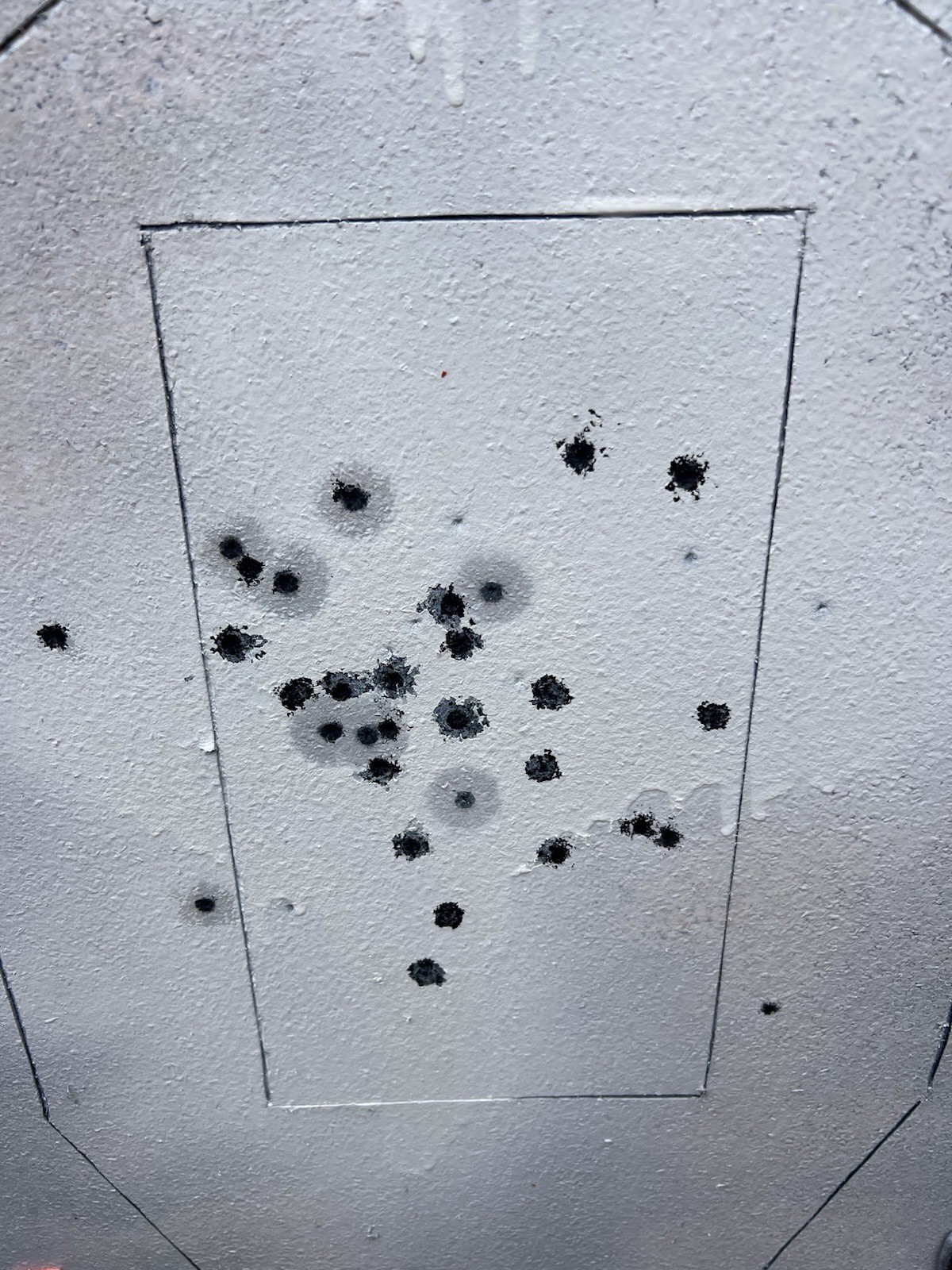 Full Size Self Healing Targets- Silhouette , White Reusable Rubber