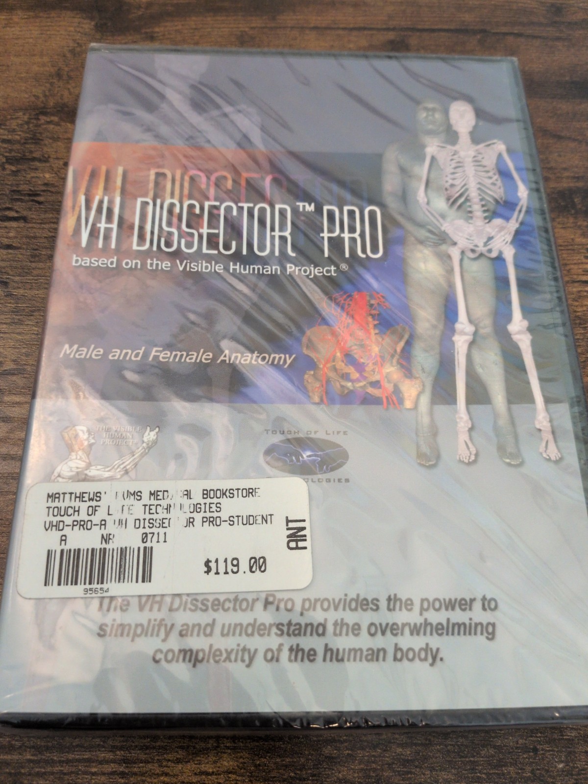 DH Dissector Pro Student, Male And Female Anatomy DVD Unopened New XP or Later