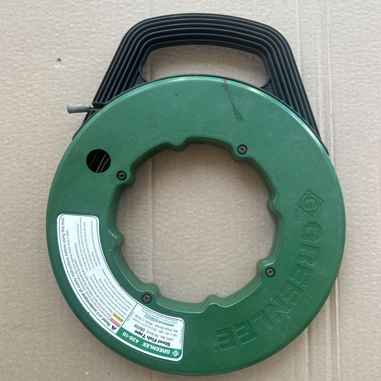 Greenlee 438-10 Fish Tape 100 Feet Green Made In USA - Nice