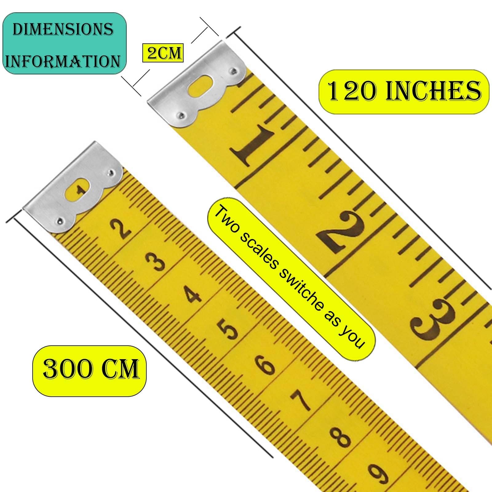 Oboteny 2Pcs Tape Measure Measuring Tape for Body, 120-Inch Double Scale Sewi...