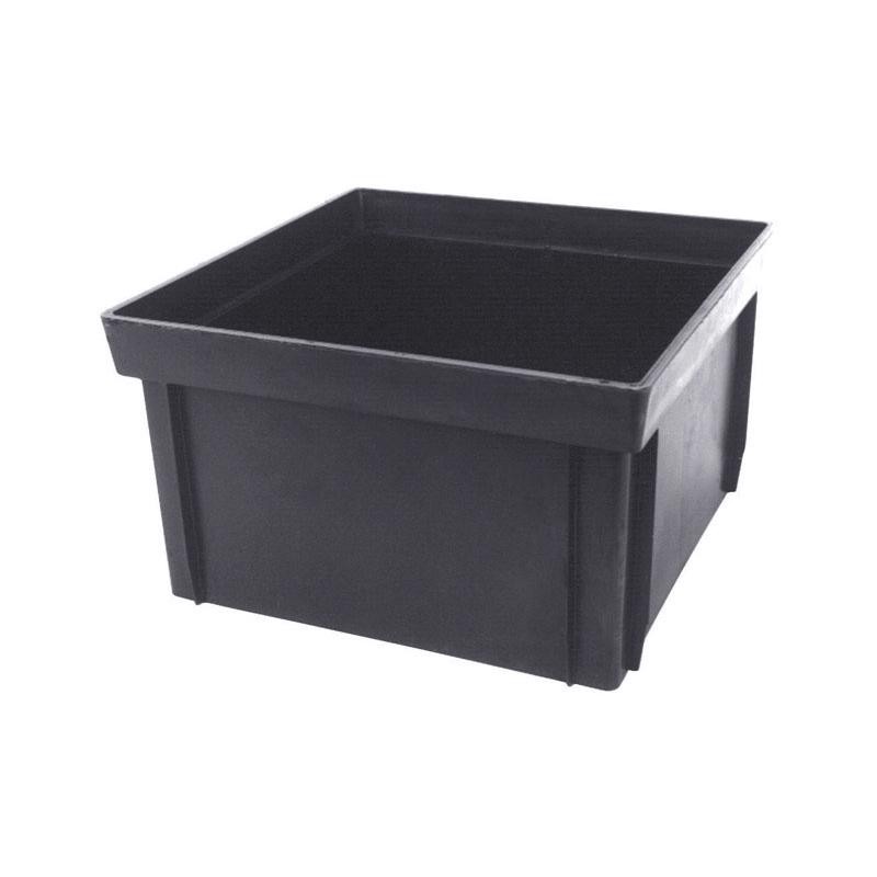 NDS 916 Black Polyethylene UV Inhibitors Riser for Square Basins 9 in.