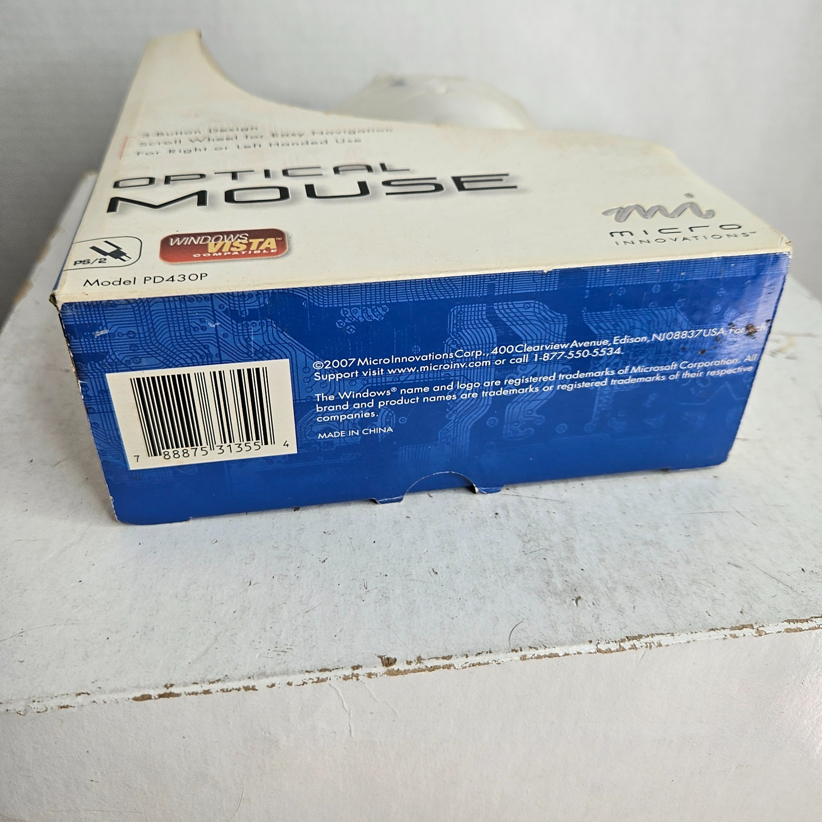 Micro Innovations PS/2 Optical Scroll Mouse Model PD430P