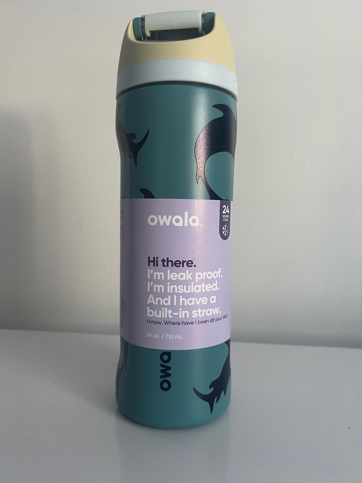 Owala FreeSip 24oz Fin Frenzy Stainless Steel Water Bottle – Latest Color Releas