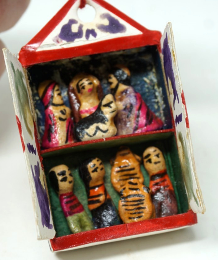 Peru Folk Art Peruvian Matchbox Diorama Miniature Handicraft Retalbo 2''