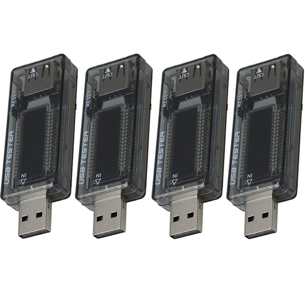 4Pcs USB Power Tester Voltage Current Capacity Meter 4-20V 3A Test Chargers