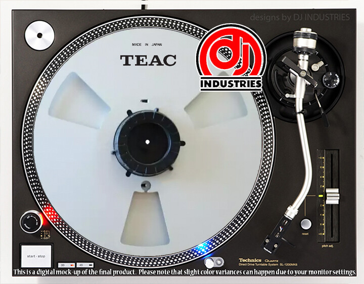 TEAC Reel to Reel - 7"-12" DJ slipmat for LP turntable record player