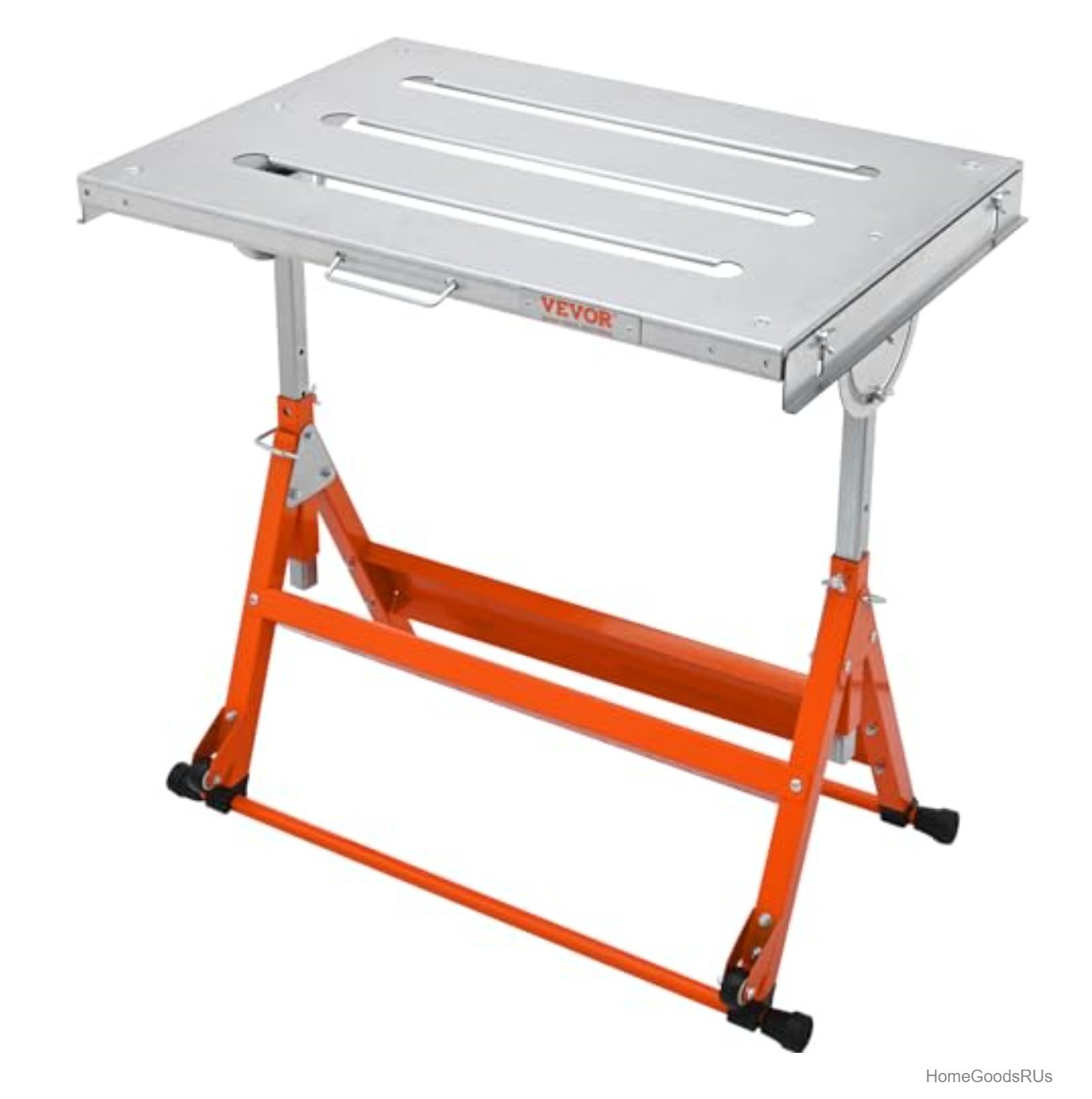 Welding Table Foldable 30x20 400lb Capacity Steel Workbench on Wheels Height