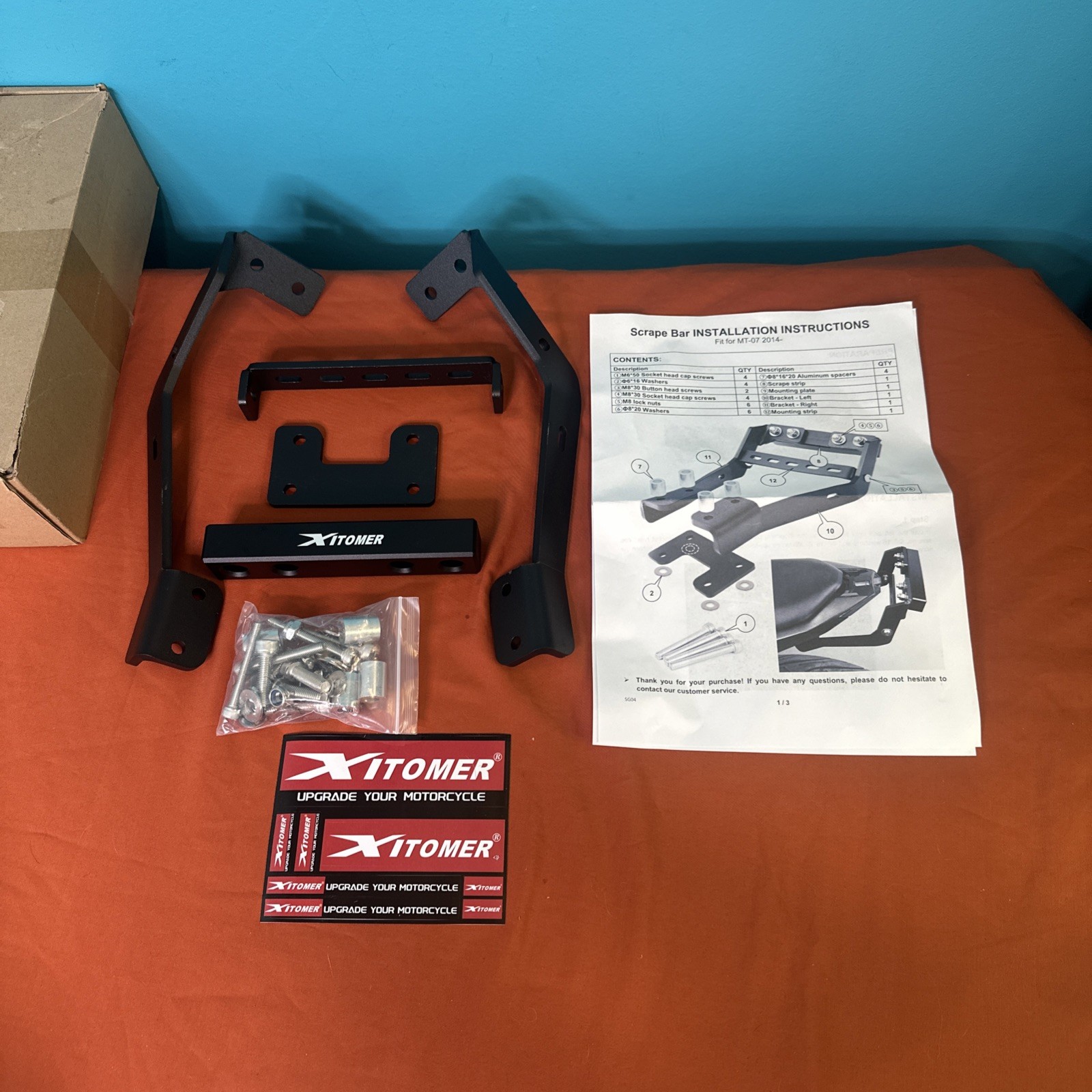 Scrape Bars for 2014-2025 Yamaha MT07 FZ07 Stunt Bike