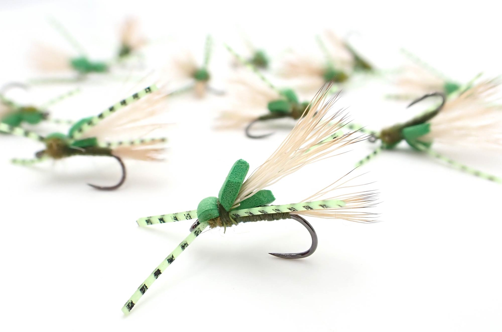 Madam X Foam Striker Variant Dry Fly Attractor 12 Flies Barbless Hooks