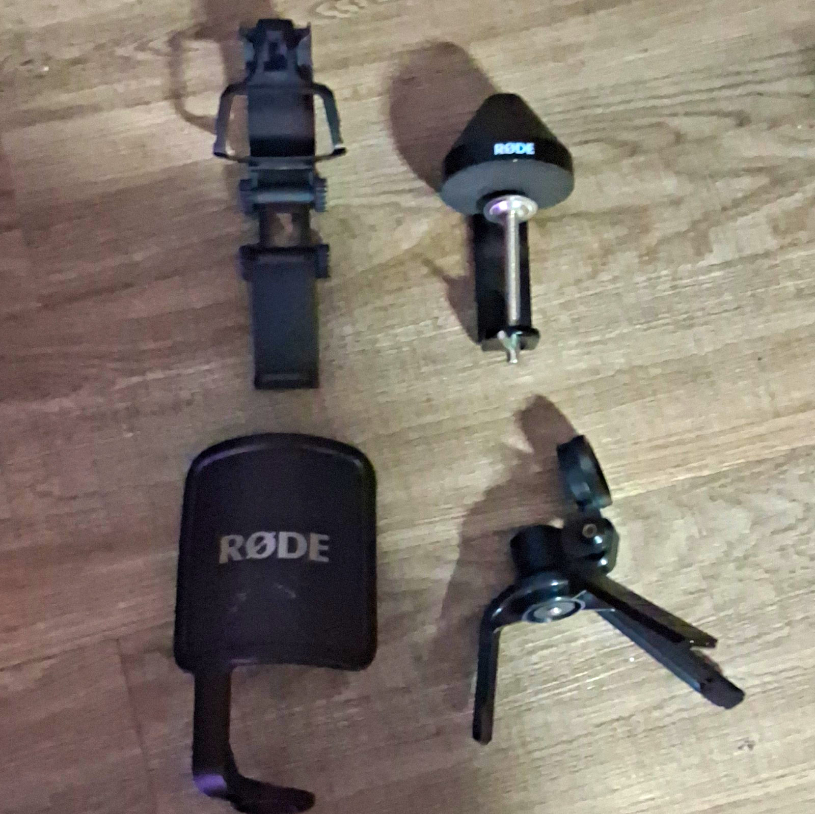 Rode Microphone Mount Clamp Clip Adapter Accessories Parts Lot Black