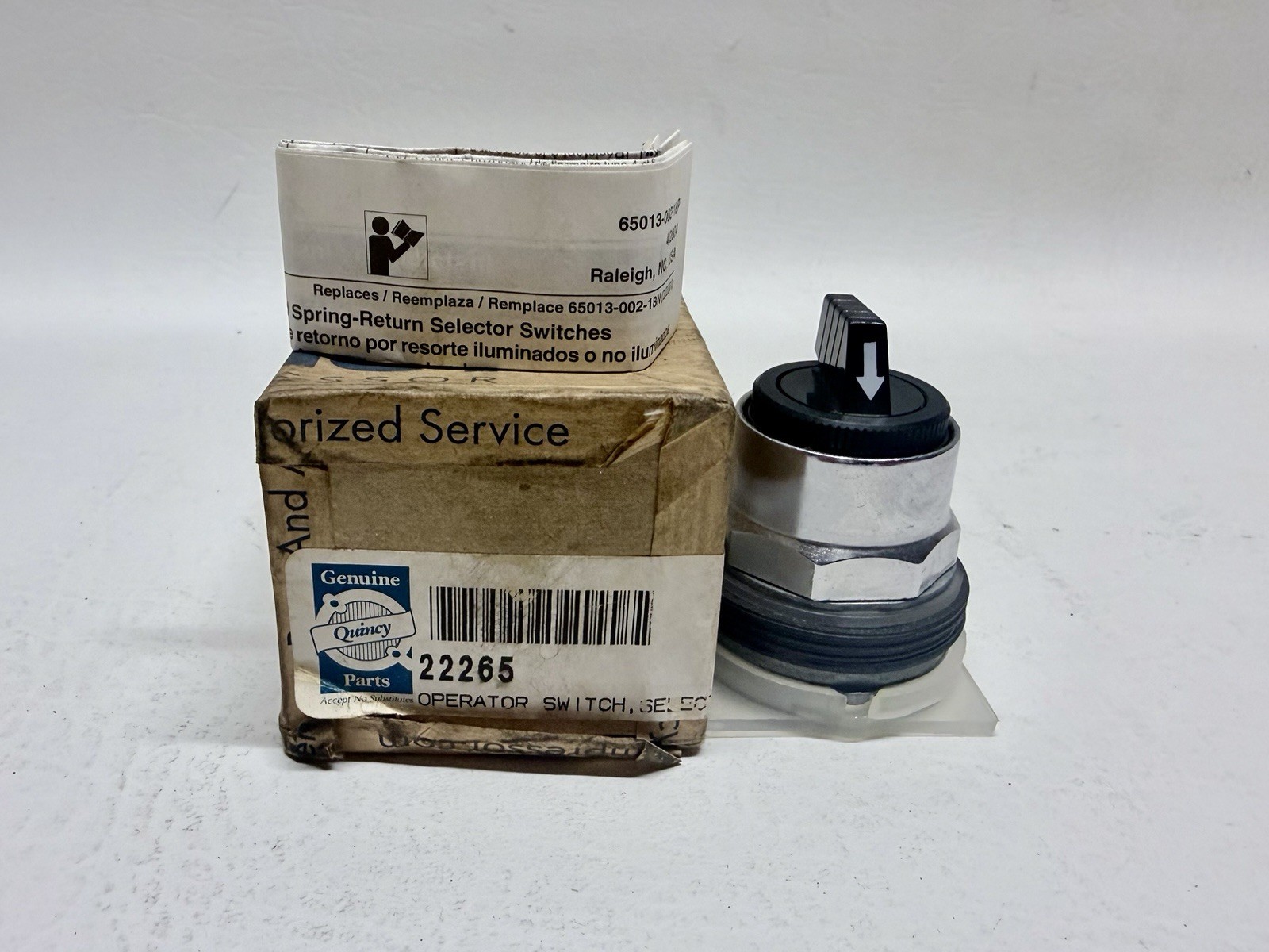 NEW Quincy 22265 Selector Switch