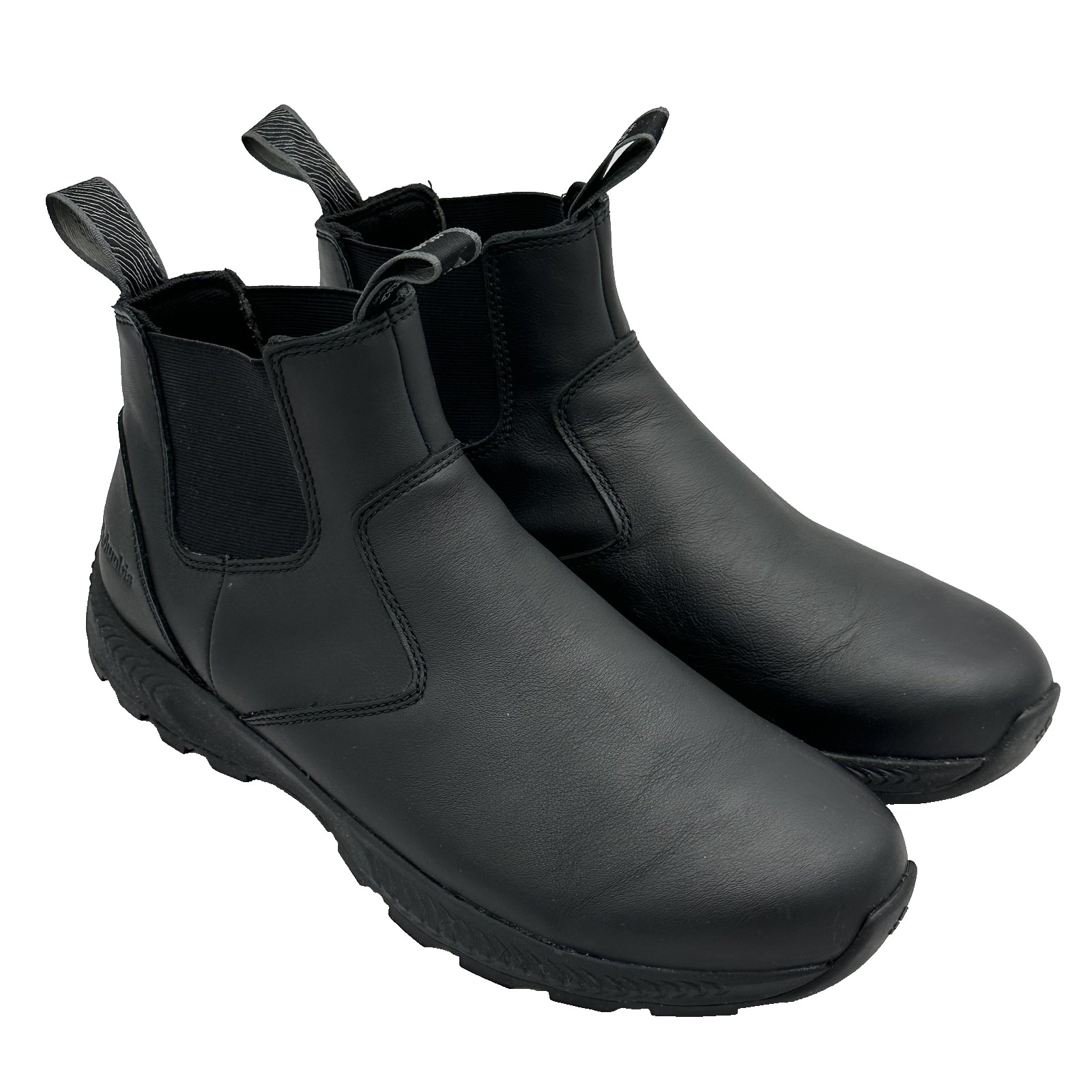 Columbia Landroamer Scout Boots Mens 13 Black Leather Chelsea Slip On BM6880-010