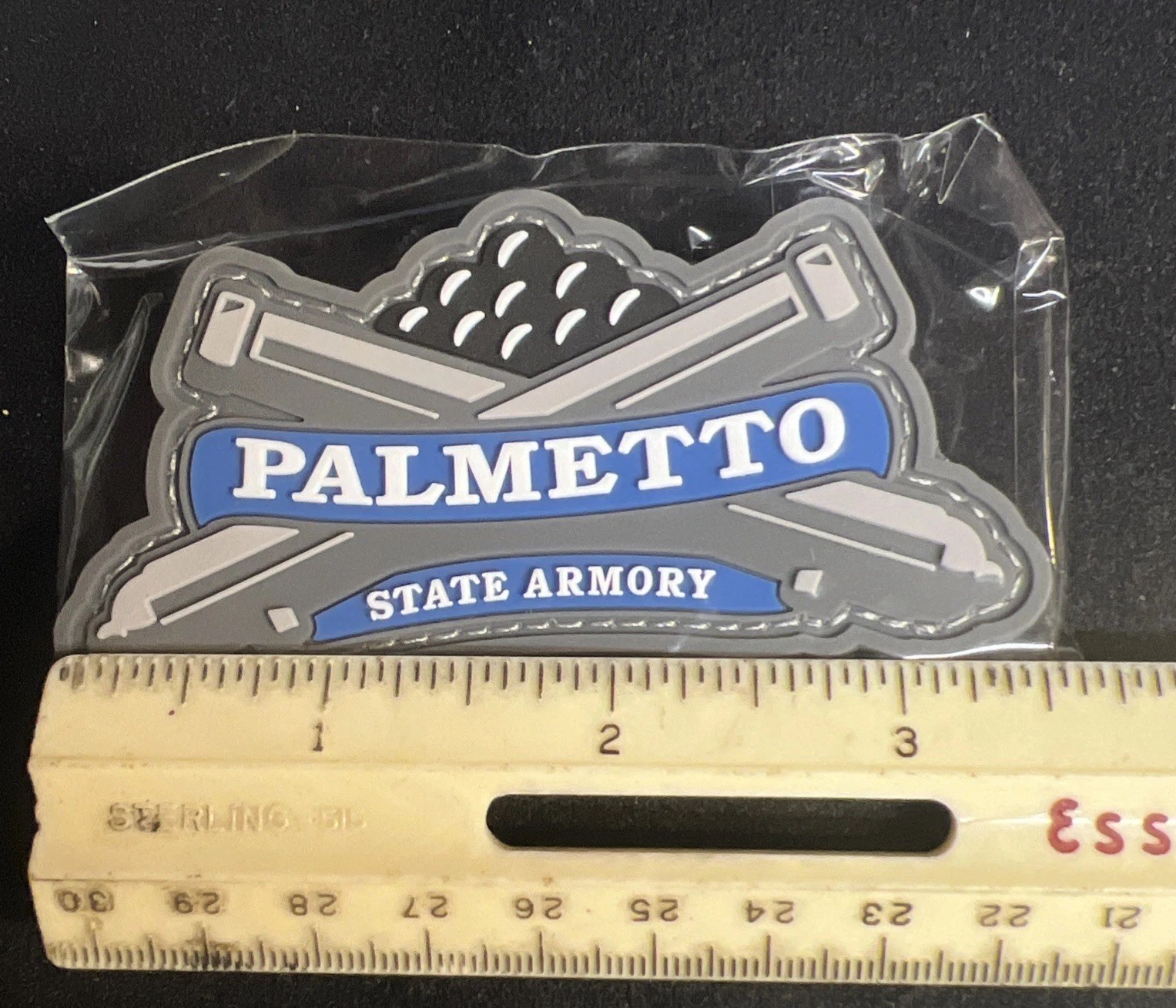 Palmetto State Armory PVC Morale Rubber Patch Hook Loop Back Shot Show 2023