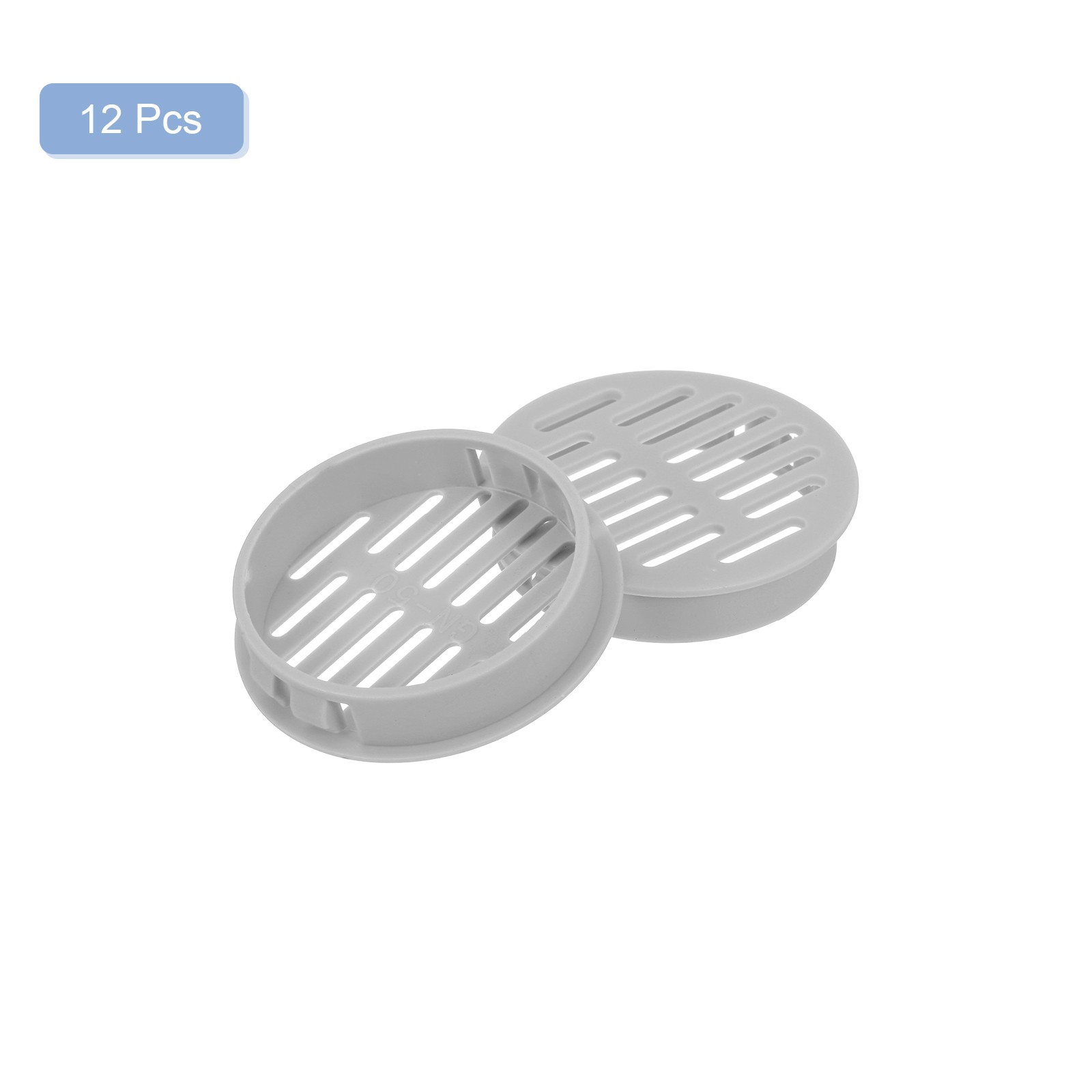 50mm/1.97" Circular Ceiling Ventilation Nozzle Cover Light Grey