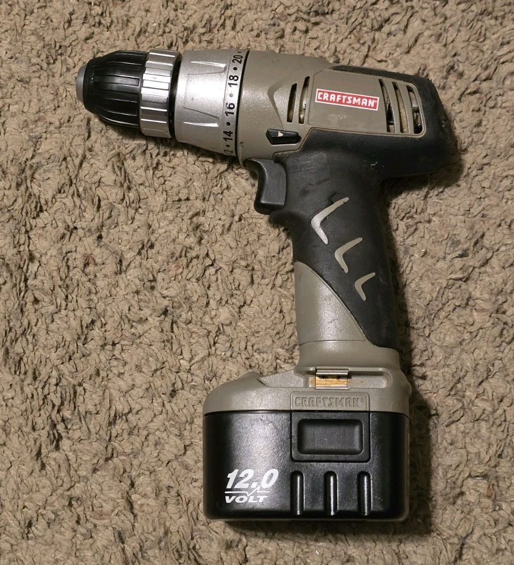 Craftsman 3/8" Cordless 12v Drill Driver 315.115340 & Battery Tested Video Works
