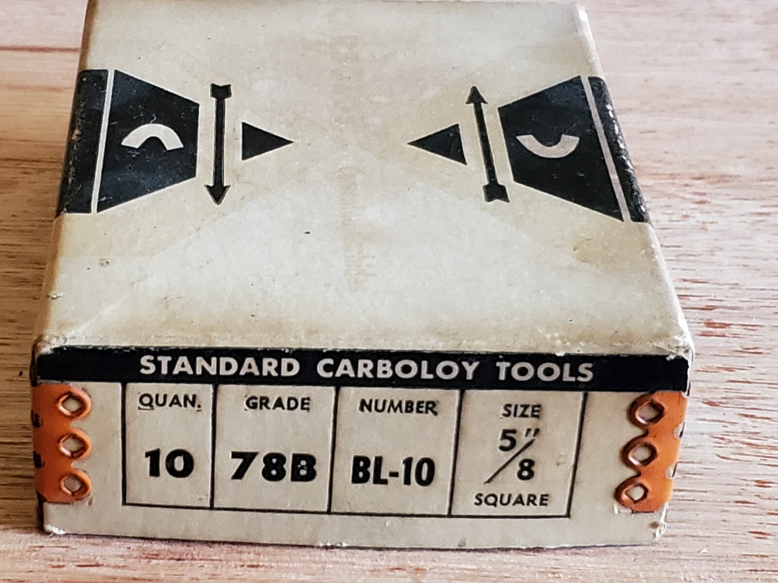Vintage GE General Electric EMPTY BOX From Standard Carboloy Tools Detroit USA