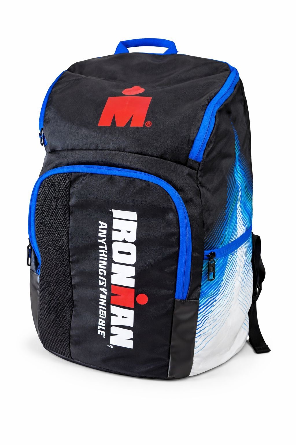IRONMAN IM Transition Backpack Black Blue Unisex Triathlon Gear Bag