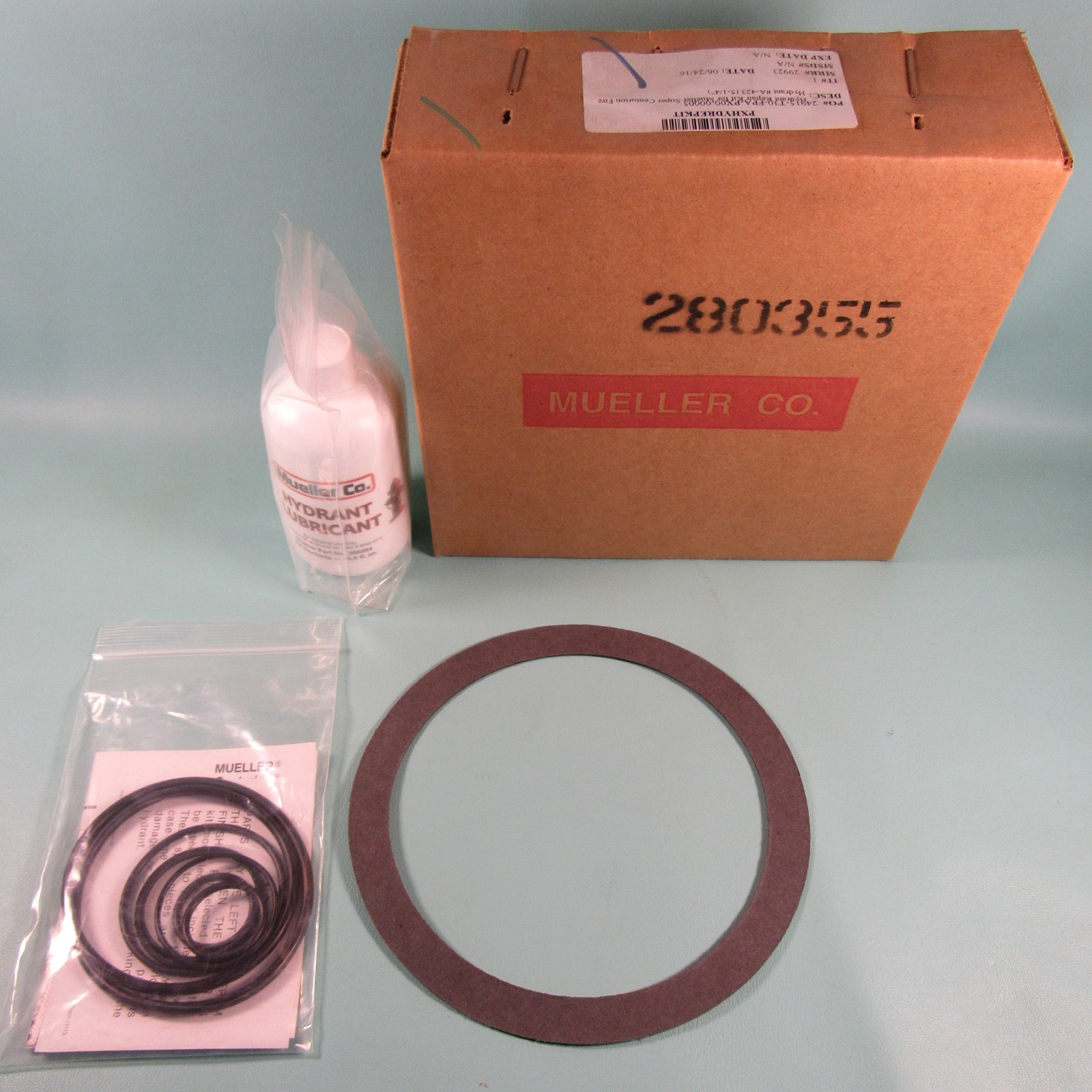 Mueller 280355 A-423 Super Centurion Fire Hydrant 5-1/4" Bonnet Repair Kit New