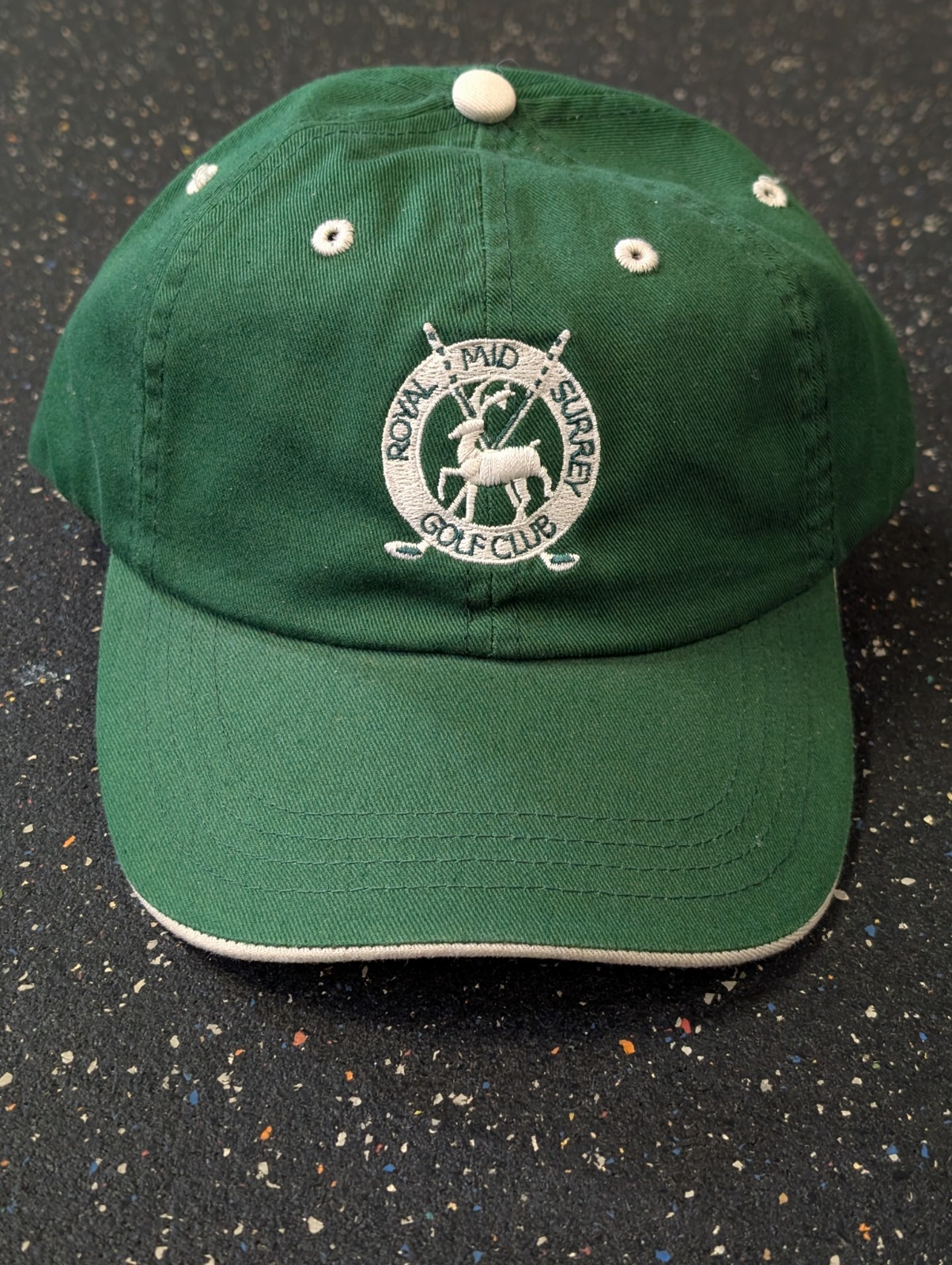 Royal Mid Surrey Golf Club Adjustable Hat Green Strap Official Club Logo