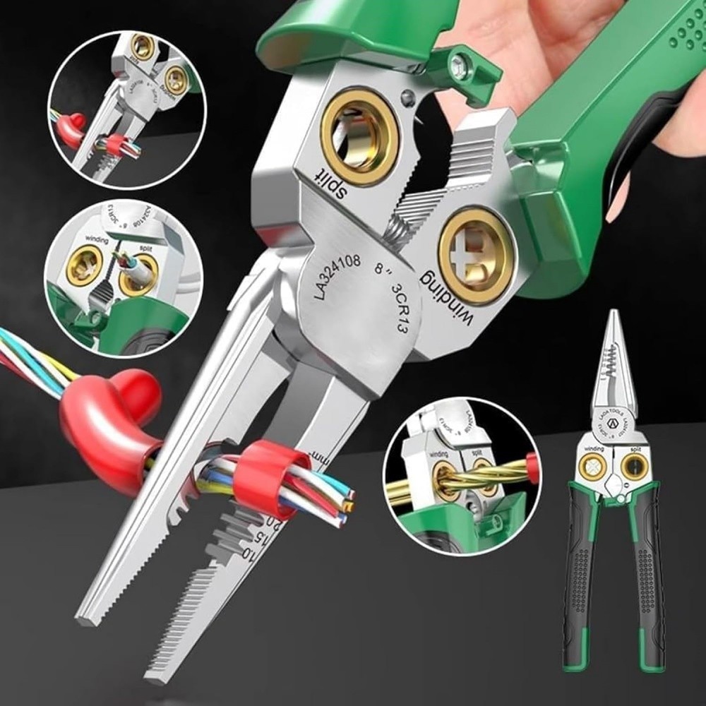 8 In 1 Wire Stripper Twisting for Cutting and Pulling Wires, Cable Scissors