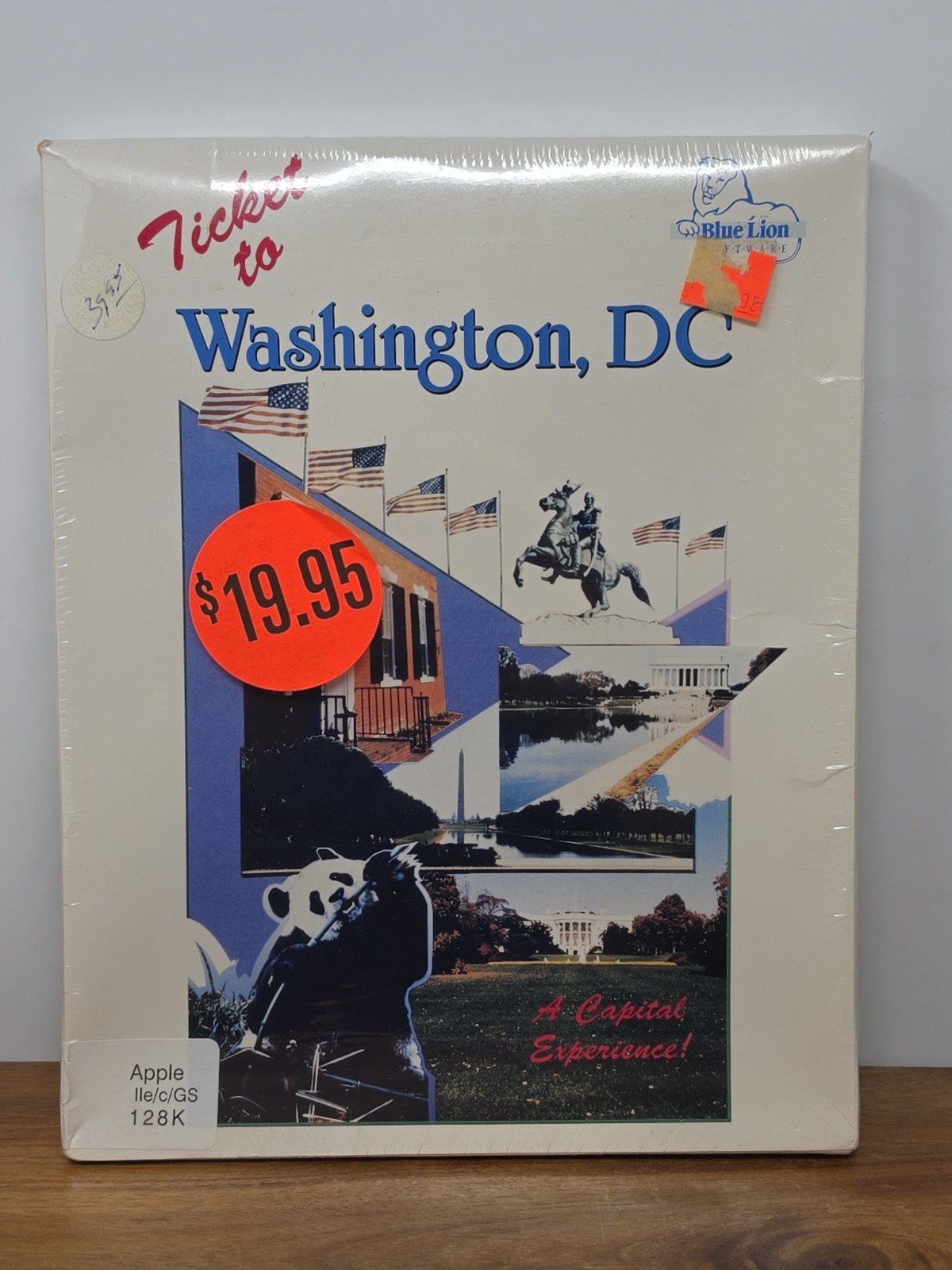 Vintage Apple IIe/C/gs Software Ticket To Washington DC