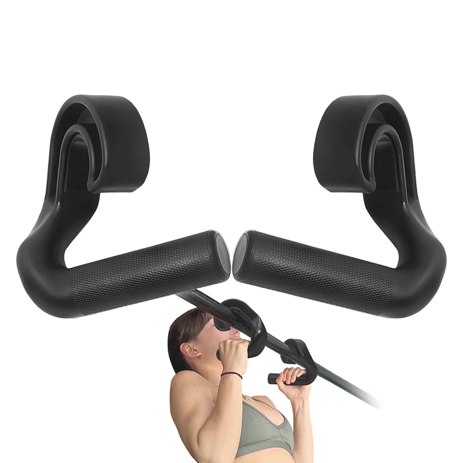 Neutral Grip Pull Up Handles 45° - Angles 90 Grips for Relieve Wrist Stress -...