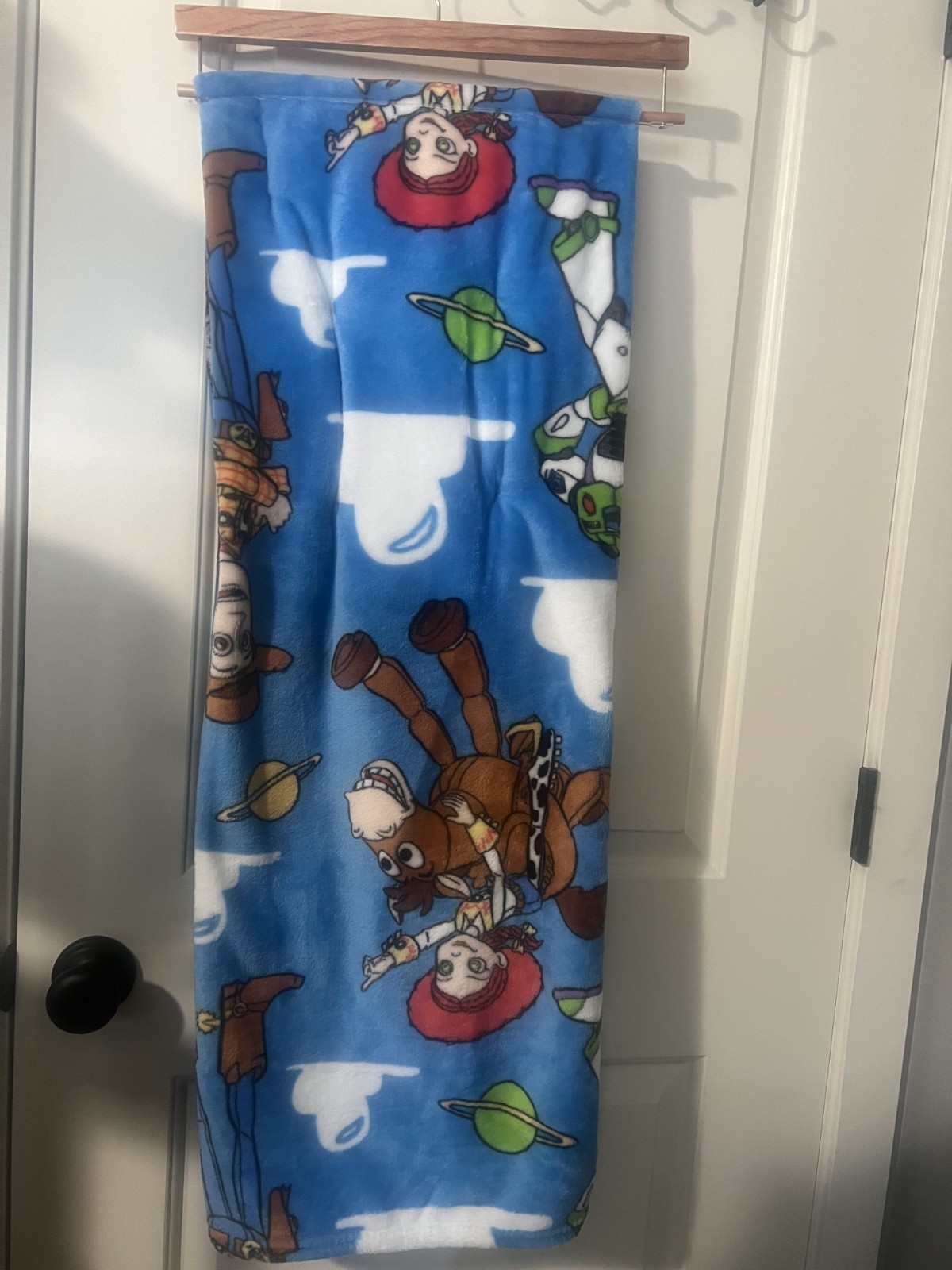 Disney Toy Story Throw Blanket Woody Jessie Buzz Lightyear Bullseye 50”X70” NEW