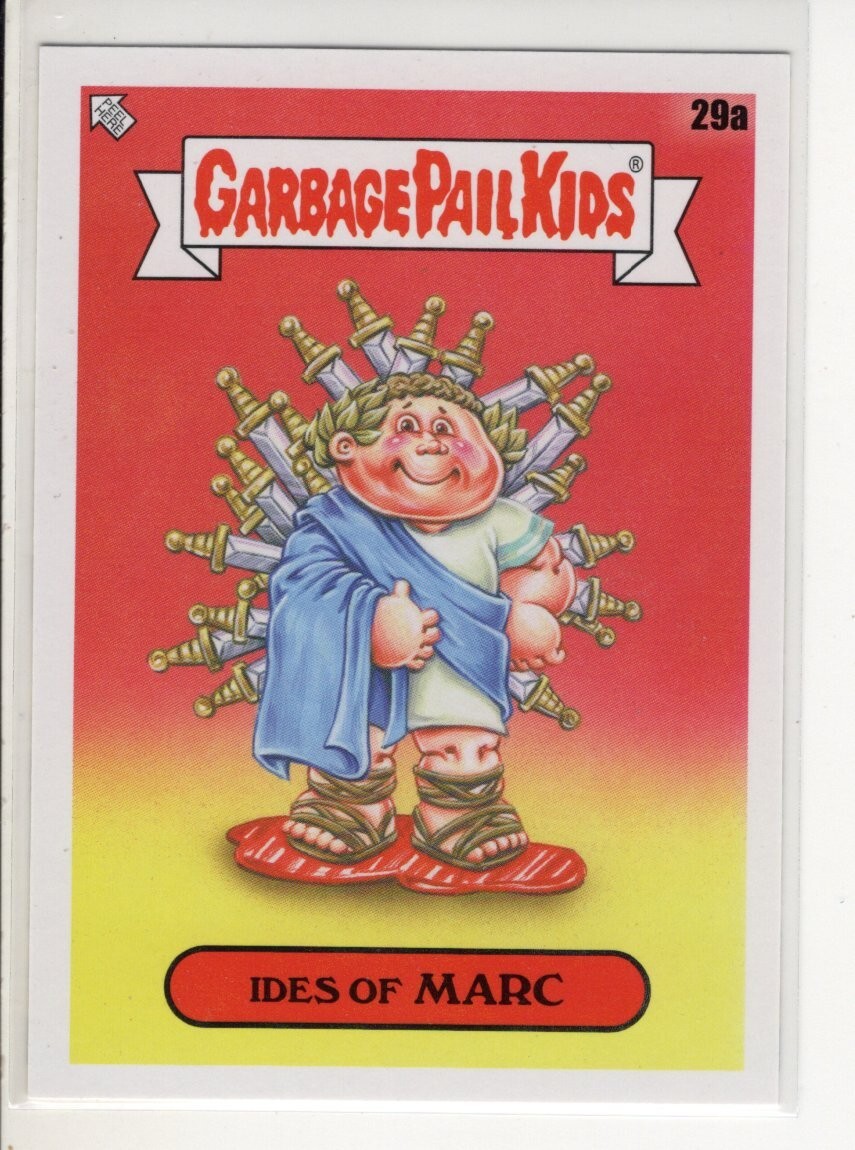 IDES OF MARC TOPPS GARBAGE PAIL KIDS CARD BOOKWORMS SERIES #29A EX