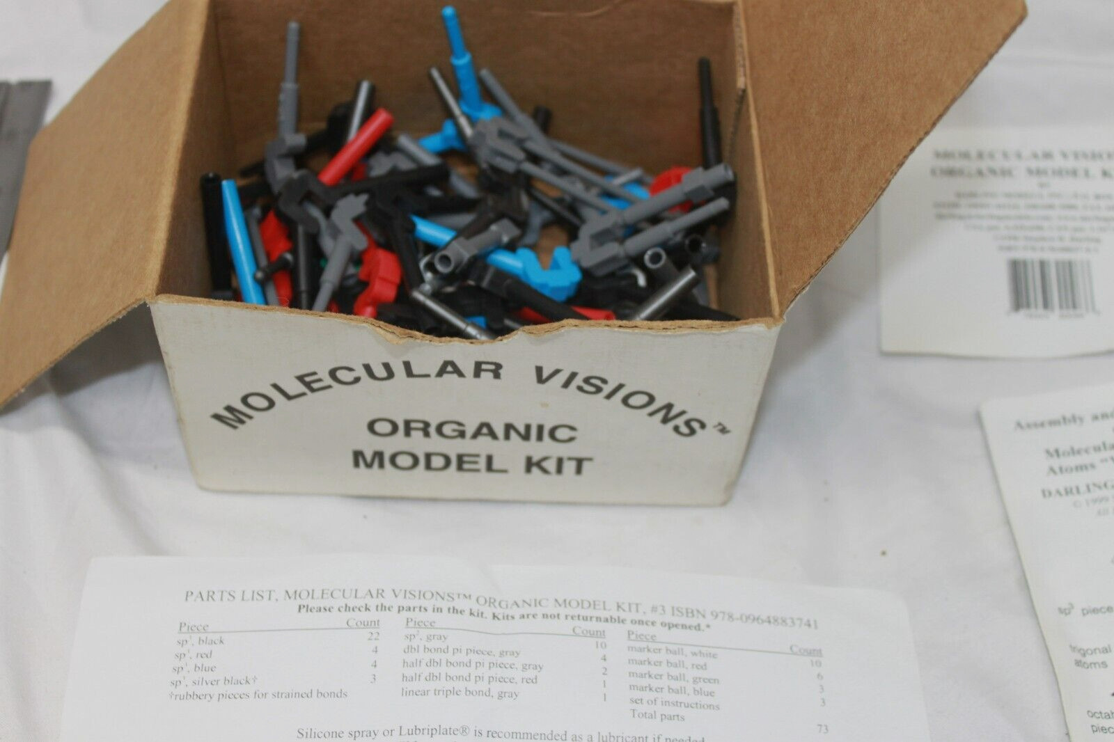 Organic Chemistry Molecular Visions Model Kit 978-0471-362715