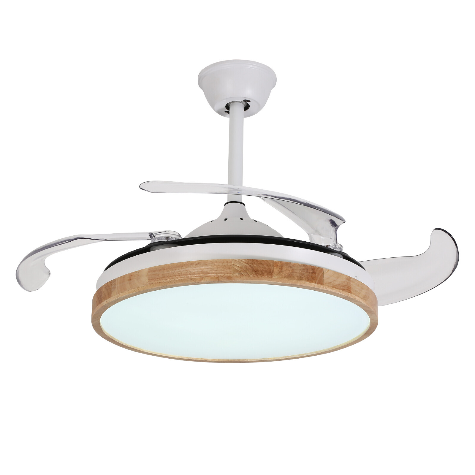 LED Ceiling Mounted Indoor 42inch White Ceiling Fan With Light Remote Control
