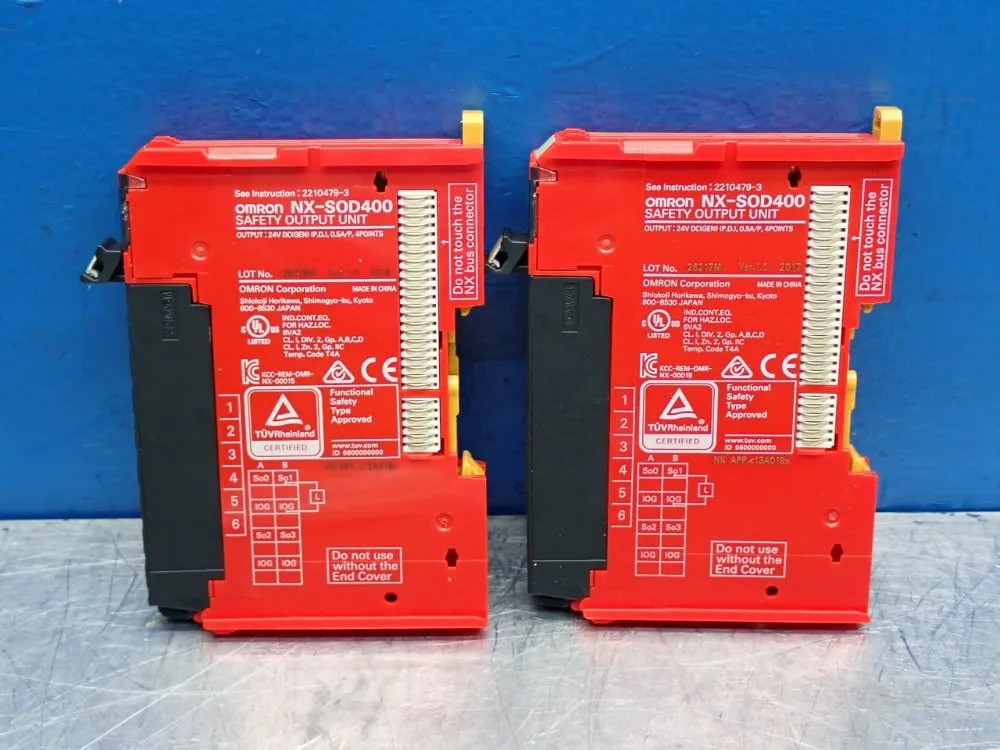 OMRON NX-SOD400 CONTROL SAFETY UNIT, 2PCS  12250980357