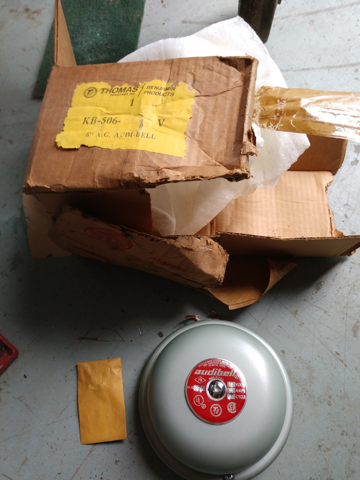 Vintage Audibell Audible Signal Bell KB-506 BRAND NEW NOS