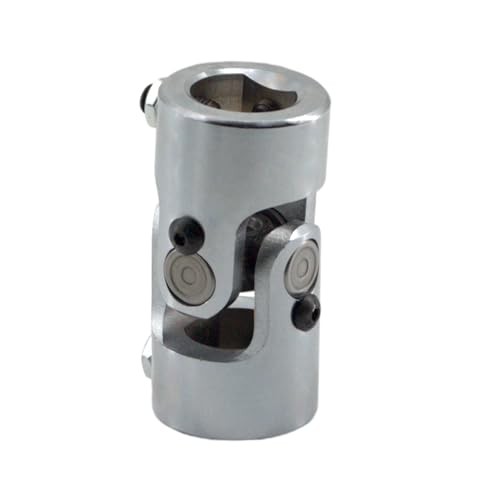 1" DD x 1" DD Steering Universal U-Joint Black Single U Joint Coupler Shaft