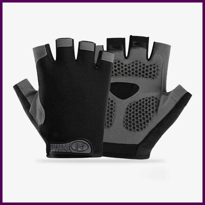 Gym Gloves Fitness Training Fingerless Men Women Bodybuilding Exercise Sports.