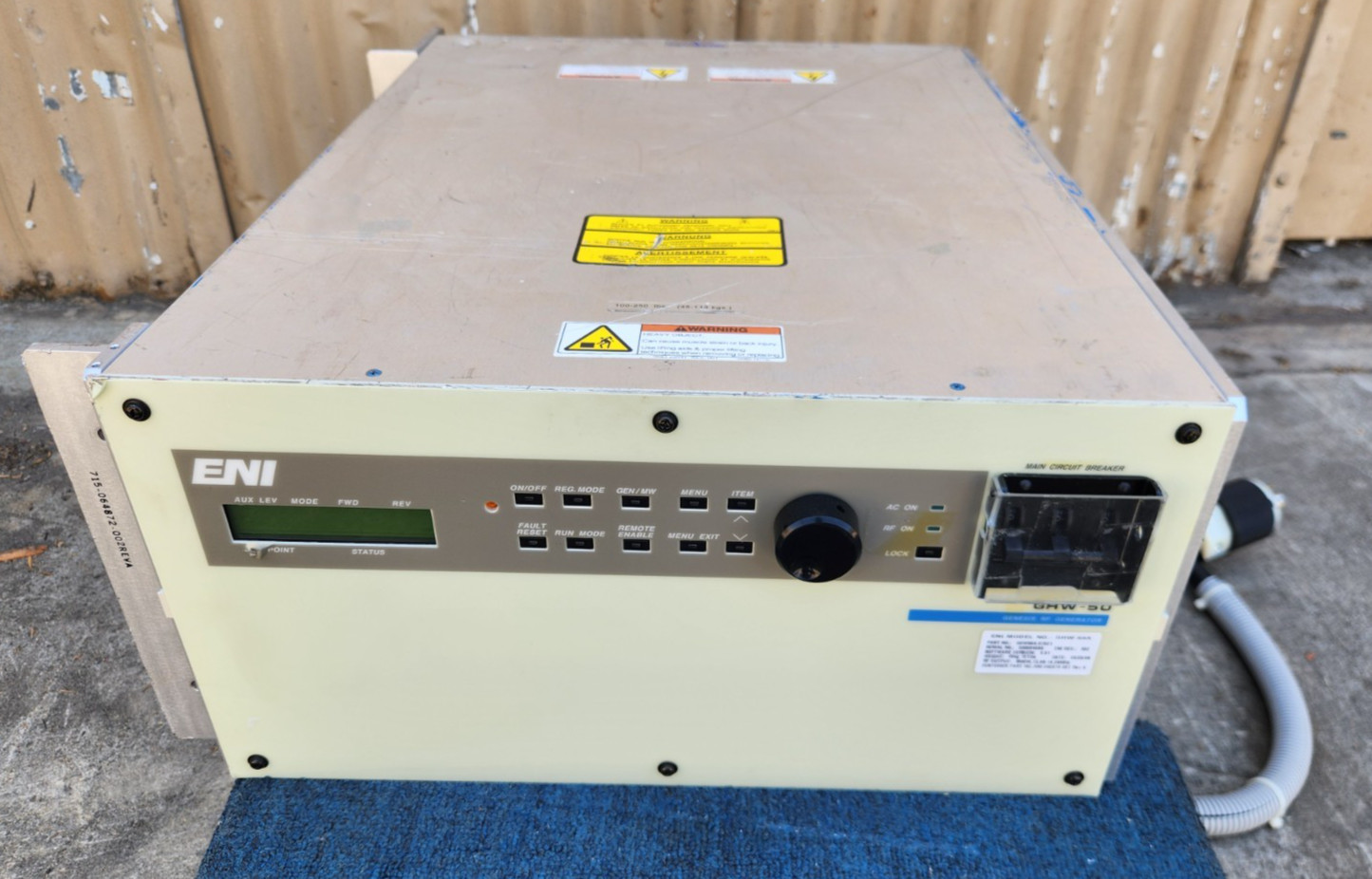 ENI GHW-50A / GHW50A-07021 GENESIS RF GENERATOR 14.24 MHz 3000W