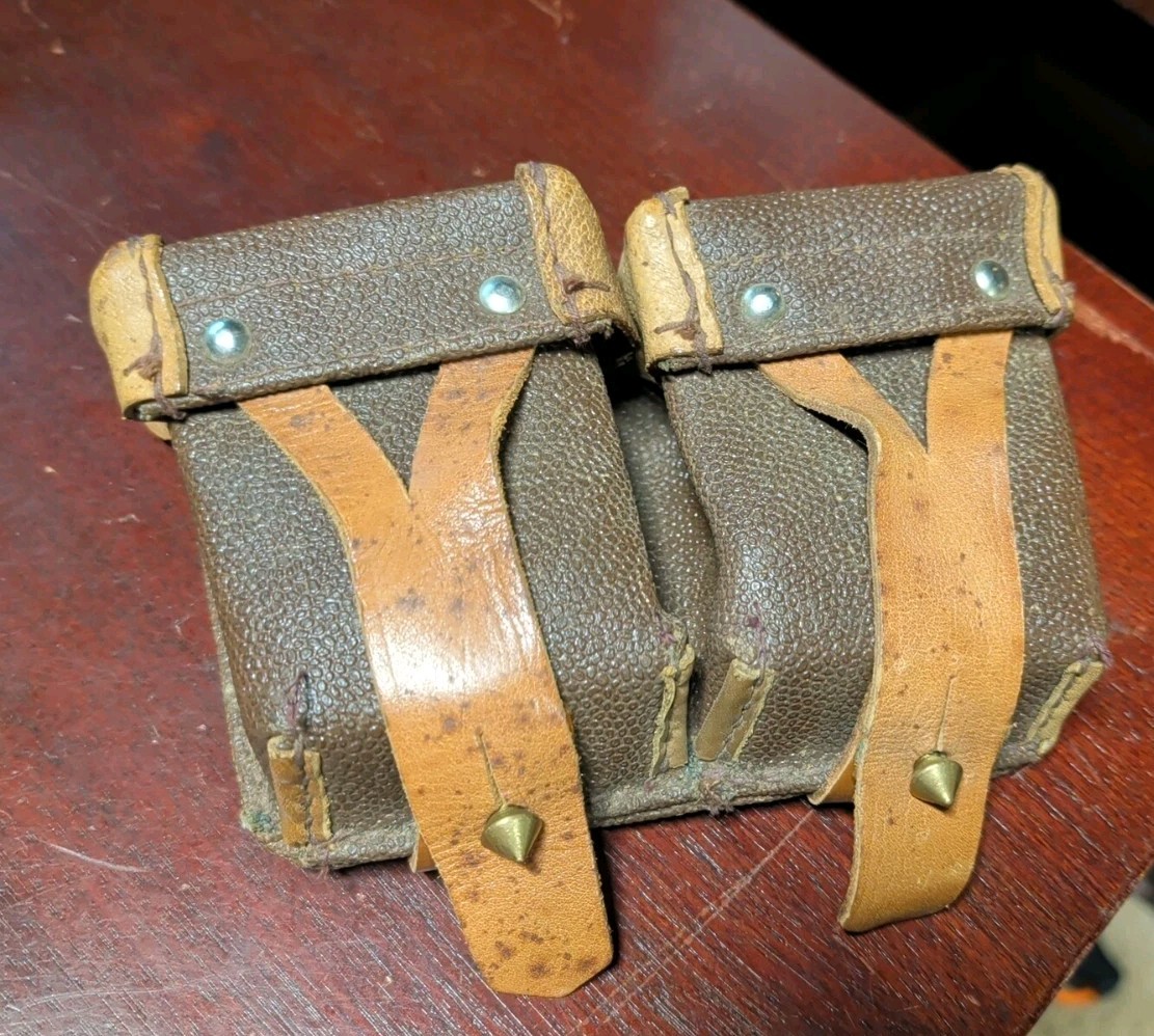 NOS Soviet Russian Ammo Pouches - 1974 Dated - OTK Stamped - Set of 3