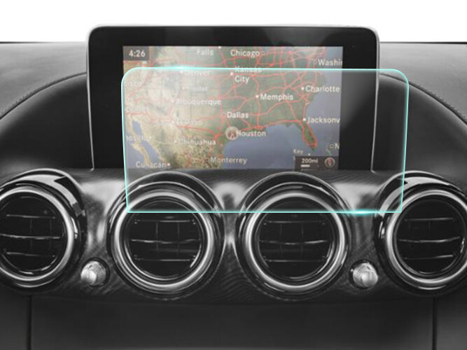 Crystal Clear Screen Protector for 2018 Mercedes Benz GTR Vehicle Navigation