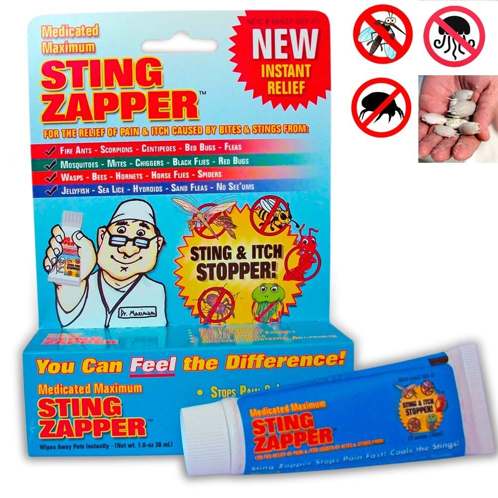 Sting Zapper Maximum Gel Instant Relief Insect Bite Sting & Itch Ants Mosquito +