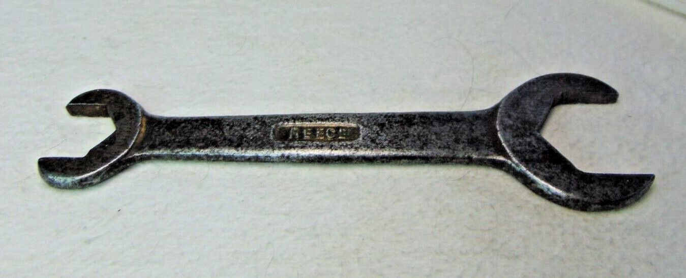 Vintage Reece wrench; open end; # 14-T; drop forged; 1" x 3/4", USA