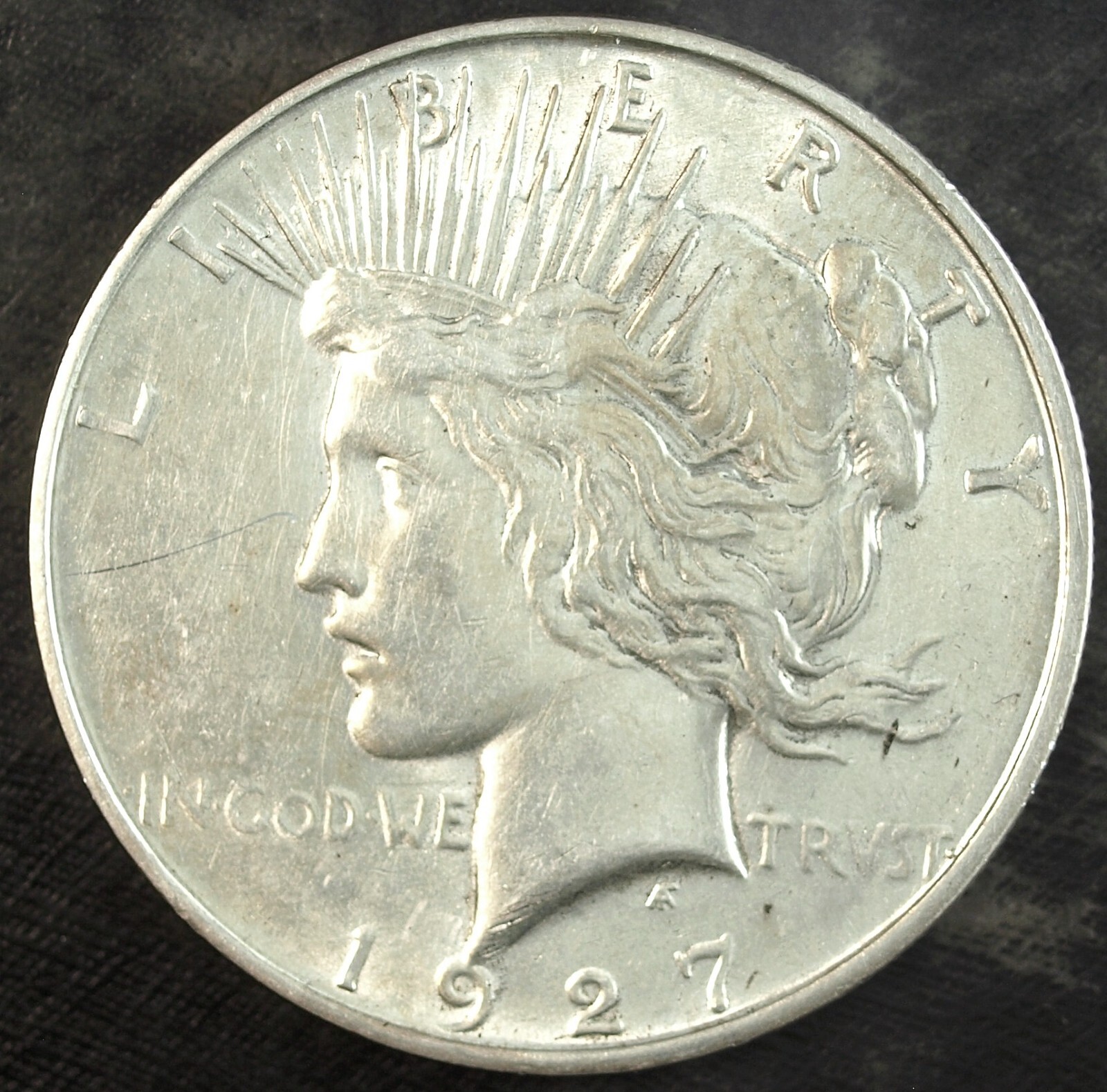 1927 D Peace Silver Dollar ☆☆ Almost UnCirculated ☆☆ Great Set Filler 422