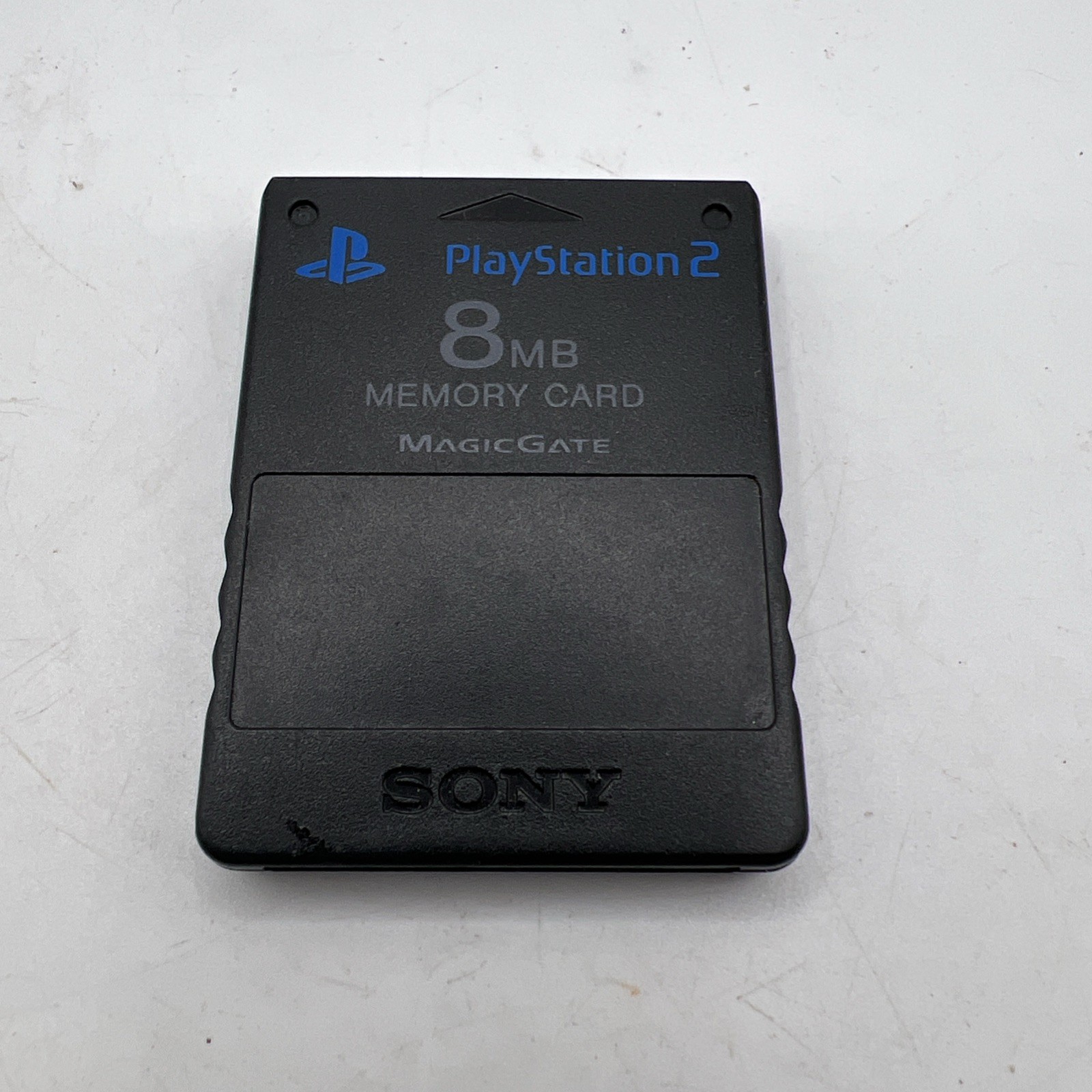 Black Sony Playstation 2 OEM MagicGate 8mb Memory Card. Not Tested Fast Ship