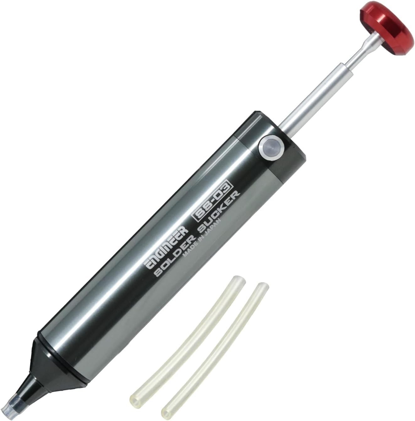 Professional Desoldering Pump - ENGINEER SS-03 Solder Sucker Tool, Made in Japan